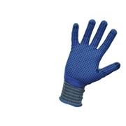 Afbeeldingen van Guanti da lavoro in nylon/spandex con spalmatura 3/4 in nitrile puntinato sanitized