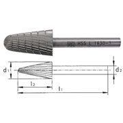 Image de Rotary burrs in HSS PFERD L