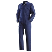 Afbeeldingen van Blue overalls in sanforized cotton