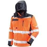 Image de Padded polyester jacket with retro-reflective inserts