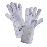 Afbeeldingen van Work gloves in rump split leather ZANGANI 10101E