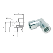 Image de Cylindrical female threaded L fittings AIGNEP 5010