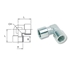 Image sur Cylindrical female threaded L fittings AIGNEP 5010