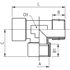 Picture of Offset female-female-male T-fitting AIGNEP 4050