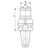 Afbeelding van Tapping chucks without axial compensation MAS 403 BT form A SCM