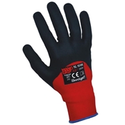 Afbeeldingen van Work gloves in nylon/spandex with 3/4 in nitril foam sanitized  MANOGRIP 30836