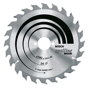 Image de Circular blades with teeth for wood in HM OPTILINE WOOD BOSCH