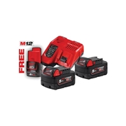 Image de Battery Kit and  battery charger kit MILWAUKEE M18 NRG-502