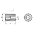 Image sur Threaded Inserts self-tapping with cutting slot in stainless steel