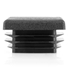 Image sur Hole cover plugs square shape in black polyethylene WRK