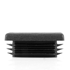 Image sur Hole cover plugs rectangular shape in black polyethylene WRK