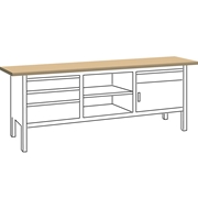 Afbeeldingen van Compact workbenches LISTA 64.115-64.124-64.130