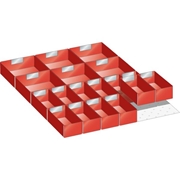 Afbeeldingen van Kit of subdivision material for drawers in plastic boxes 27x36 E LISTA