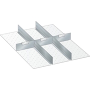 Image de Kit of slotted partitions and metal dividers 27x36 E LISTA