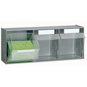 Afbeeldingen van Storage cabinets for small parts PRACTIBOX 3 compartments