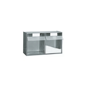 Afbeeldingen van Plastic storage cabinet for small parts PRACTIBOX 2 drawers