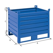 Afbeeldingen van Metal pallet containers