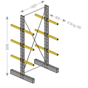 Image de Cantilevers "S" light series double-faced