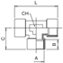 Image sur Cylindrical female threaded T fittings AIGNEP 4000