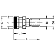 Image de Pull studs with bore OTT system adapters