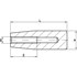 Afbeelding van Cylindrical handles fixed in duroplast with female thread WRK