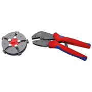 Afbeeldingen van Crimping pliers with changer magazine KNIPEX MULTICRIMP 97 33 02