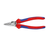 Afbeeldingen van Crimping pliers for end sleeves with bi-component handles KNIPEX 97 72 180