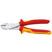 Afbeeldingen van Diagonal cutting nipper heavy duty VDE insulated 1000 Volts KNIPEX 74 06 160/180/200