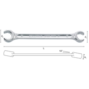 Afbeeldingen van Double open ended wrenches for fittings STAHLWILLE 24 OPEN-RING