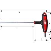 Image de Hexagonal wrenches with T-handles WRK