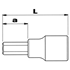 Image sur Sockets drivers 1/4" for hexagonal sockets head screws STAHLWILLE 44K