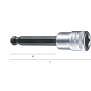 Afbeeldingen van Long socket drivers 1/2" for hexagonal socket head screws spherical head STAHLWILLE 54KK