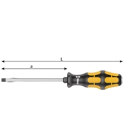 Afbeeldingen van Reinforced screwdrivers for slotted screws WERA 932 A