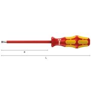 Afbeeldingen van Screwdrivers insulated series 1000 V for slotted screws WERA 160I VDE