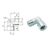 Picture of Cylindrical male/female threaded L fittings AIGNEP 5020