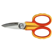 Afbeeldingen van Electrician's scissors stainless steel micro-teeth blade nylon and fiberglass handlel WRK