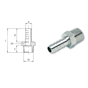 Afbeeldingen van Male hose connections with tapered thread AIGNEP 3040