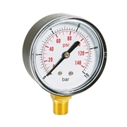 Afbeeldingen van Dry pressure manometers in ABS case bottom connection