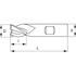 Image sur Solid carbide end mills with 3 cutting edges LTEC BASECUT