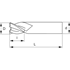 Afbeelding van Solid carbide end mills with 2 cutting edges LTEC