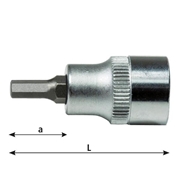 Afbeeldingen van Sockets drivers 1/4" for hexagonal sockets head screws WRK