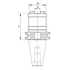 Image sur Tapping chucks with axial compensation DIN 69871 SK form A SCM