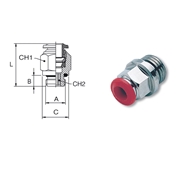 Image de Male straight fittings with cylindrical thread AIGNEP 50020