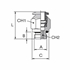 Afbeelding van Male straight fittings with cylindrical thread AIGNEP 50020