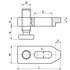 Afbeelding van Adjustable clamps with square thread screw