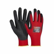 Afbeeldingen van Work gloves in nylon/spandex with 4/4 in nitril foam sanitized MANOGRIP 30837