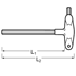 Image sur Hexagonal wrenches with T-handles STAHLWILLE 10768-2K