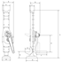 Image sur Mechanical rack and pinion jack for industrial handling