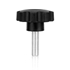 Afbeelding van Lobe knobs 6 lobes in technopolymer male thread WRK