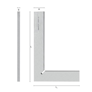 Afbeeldingen van Flat squares in hardened steel WRK